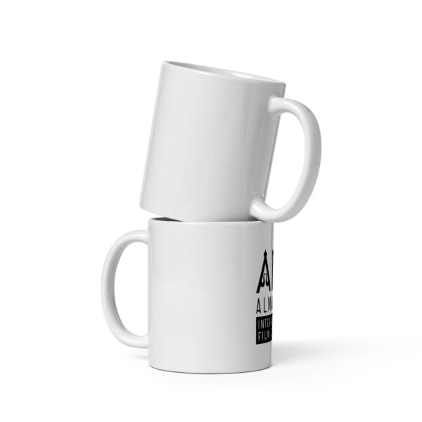 Taza blanca brillante